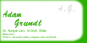 adam grundl business card